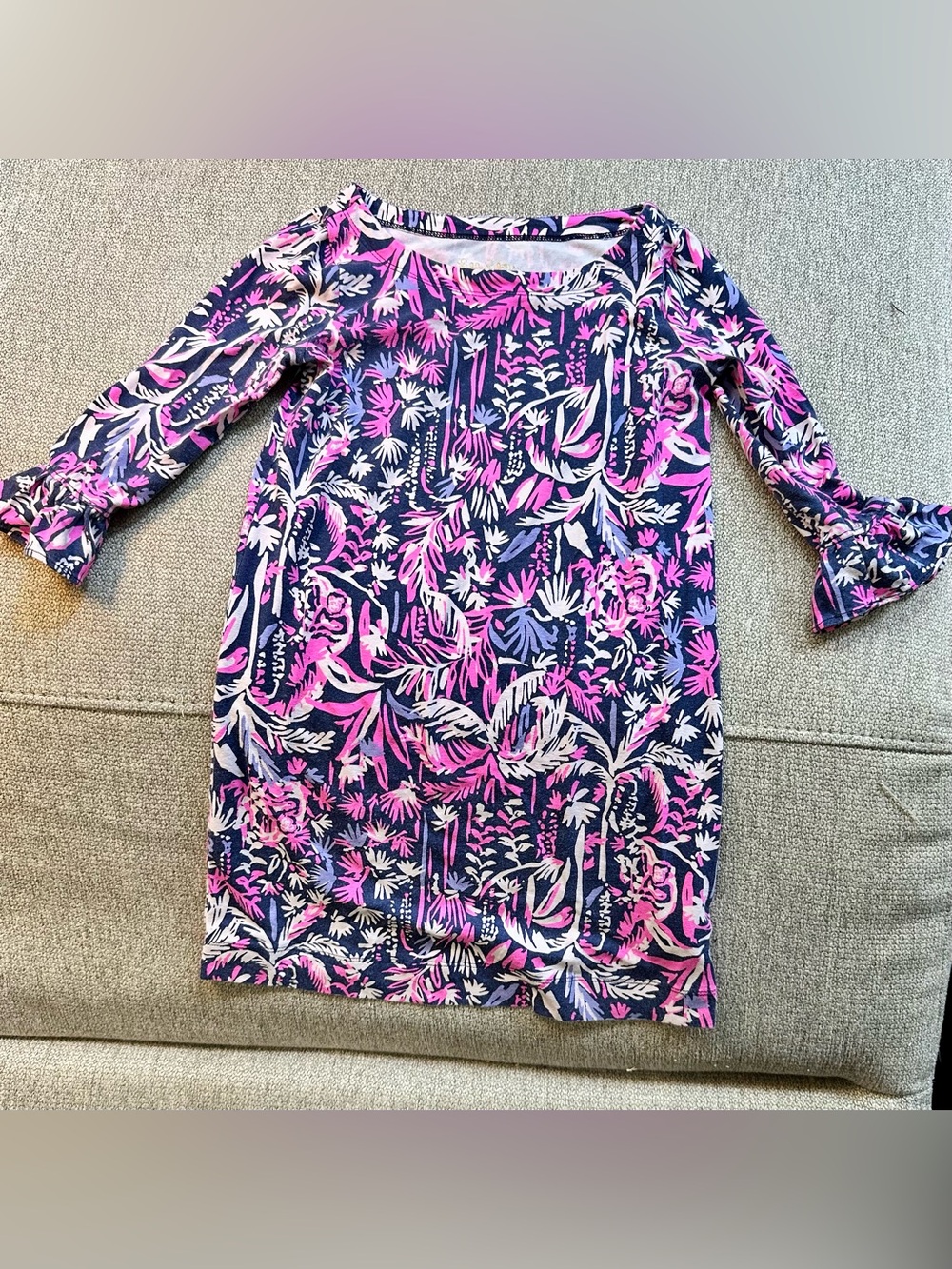 Lilly Pulitzer small 4-5T dress with Pink & White Floral Print